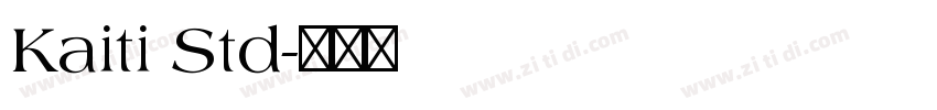 Kaiti Std字体转换